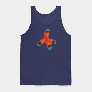 Orange methane molecule Tank Top